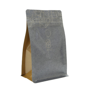 Sachet de poudre de café en papier d'aluminium réutilisable